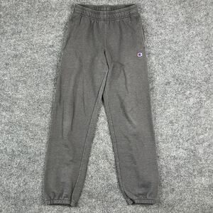 Champion Sweatpants Mens 26 Gray Elastic Waist Cuffed Logo Athletic Joggers